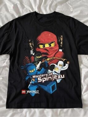 Gildan Black Ninjago 'Masters of Spinjitzu' Graphic Tee
